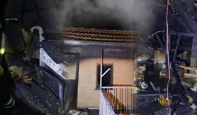 Isparta’da Bacadan Çıkan Yangın Evi Kül Etti