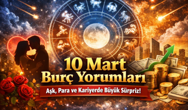 10 Mart Günlük Burç Yorumları: O Burçlara Büyük Sürpriz Var!