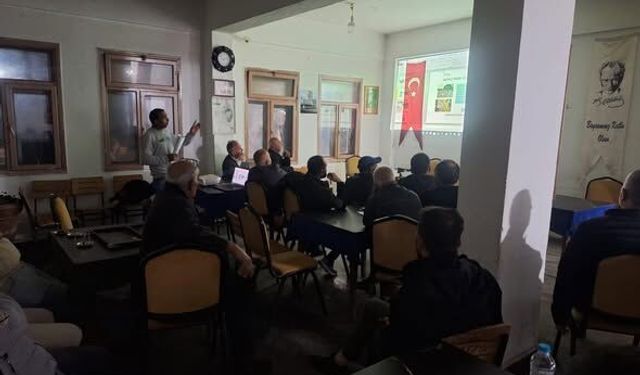 Gelendost’ta Kıraathanelerde Trafik Eğitimi