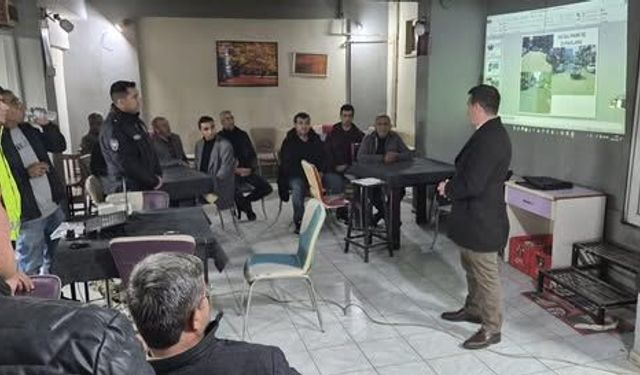 Gelendost’ta Vatandaşlara Kıraathanelerde Trafik Eğitimi
