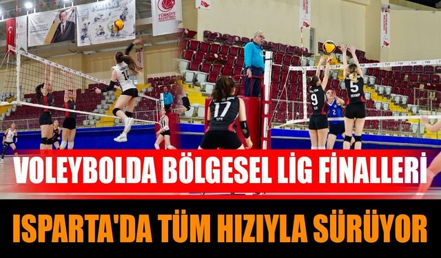 Isparta'da Voleybol Bölgesel Lig Heyecanı Sürüyor