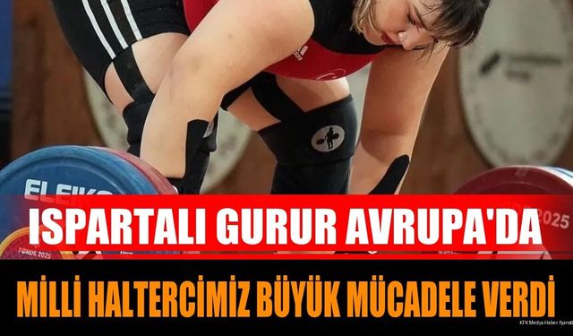 Ispartalı Milli Haltercimiz Çevik, Büyük Mücadele Verdi