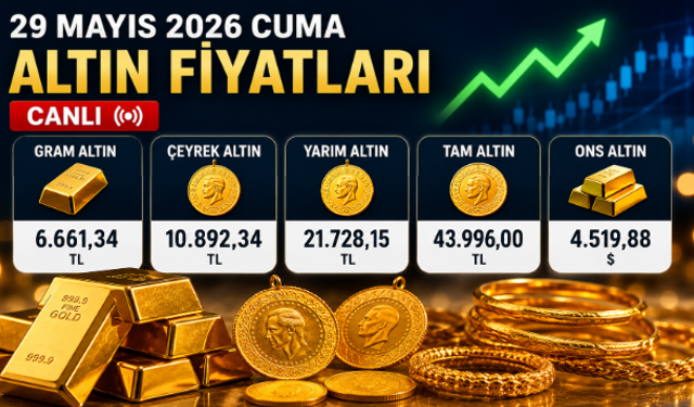 29 Mayıs Altın Fiyatları Canlı: Gram, Çeyrek, Tam Altın Bugün Ne Kadar Oldu?