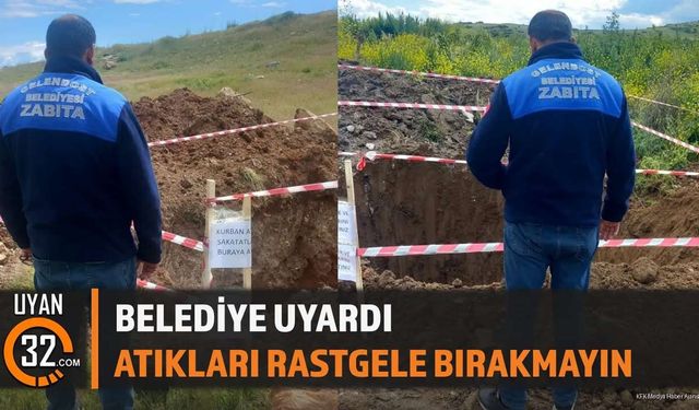 Belediye Uyardı: Atıkları Rastgele Bırakmayın