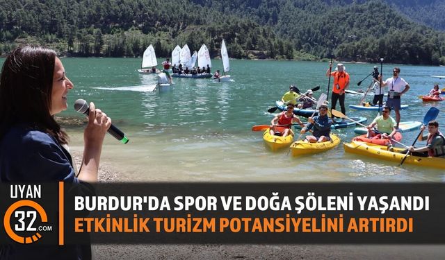 Burdur'da Karacaören Gölü'nde Muhteşem Doğa ve Su Sporları Etkinliği