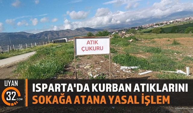 Kurban Atıklarını Sokağa Atana Yasal İşlem