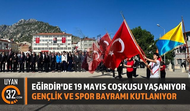Isparta'daki 19 Mayıs Coşkusu Eğirdir'de Yaşandı