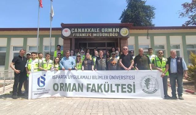 ISUBÜ’lü ormancı adayları sahada eğitim aldı
