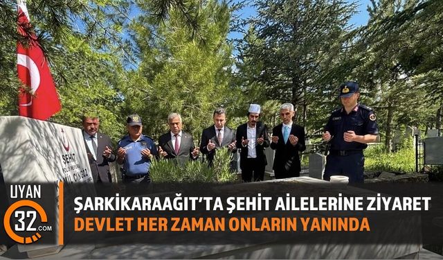 Şarkikaraağaç'ta Şehit Aileleri Ziyareti Gerçekleşti