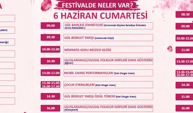 FESTİVAL PROĞRAMI DUYURUSU