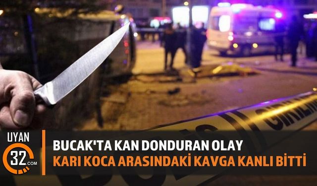 Bucak'ta Kadın Bıçaklandı, Şüpheli Yakalandı