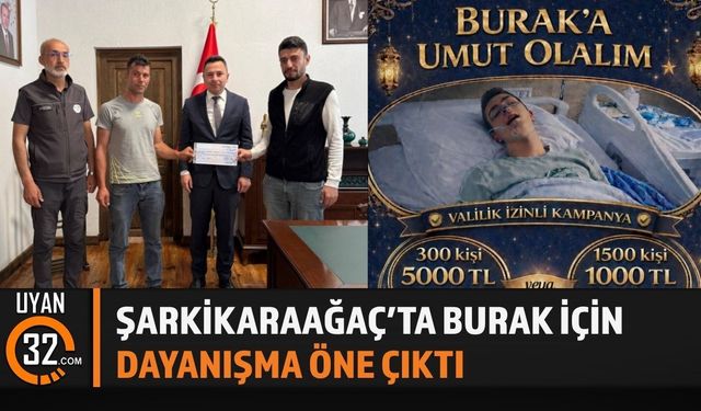 Şarkikaraağaç'ta Burak’ın Sağlığı İçin Birlik ve Beraberlik Mesajı