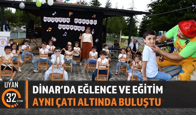 Dinar’da Miniklere Özel Şenlik ve Trafik Eğitimi Bir Arada