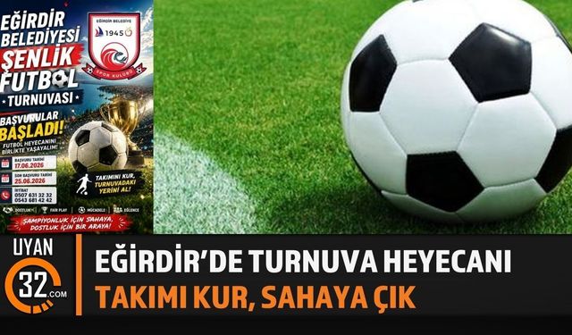 Eğirdir Belediyesi'nden Futbol Turnuvası Müjdesi