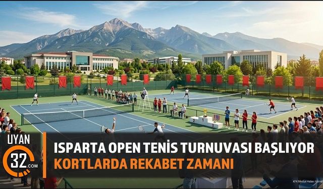 Isparta Open Tenis Turnuvası Başlıyor
