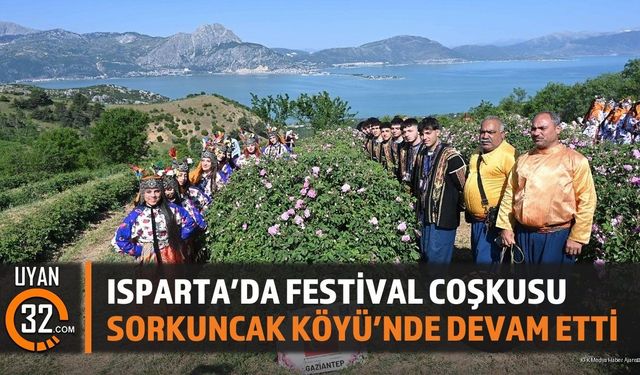 Isparta'da festival coşkusu Sorkuncak Köyü'nde devam etti