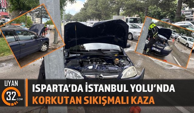 Isparta’da Trafik Kazası Ekipler Sevk Edildi