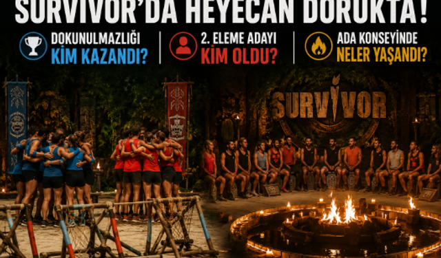 Survivor'da Şok Gelişme! 1 Haziran Dokunulmazlığını Kim Kazandı, 2. Eleme Adayı Kim Oldu?