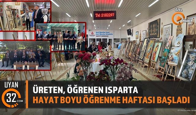 Üreten, Öğrenen Isparta Hayat Boyu Öğrenme Haftası Başladı