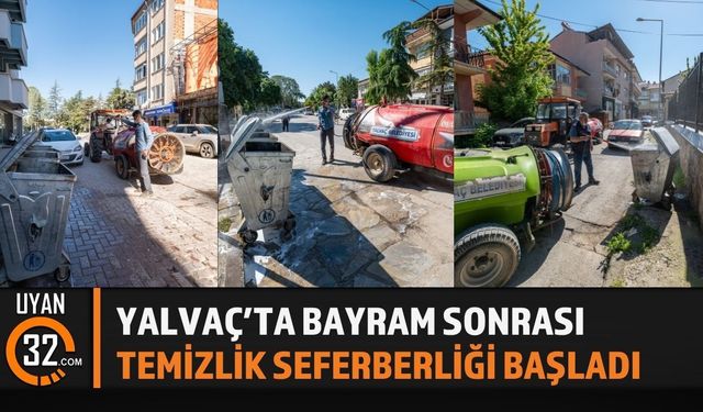 Yalvaç’ta Hijyen Çalışmaları Hız Kazandı
