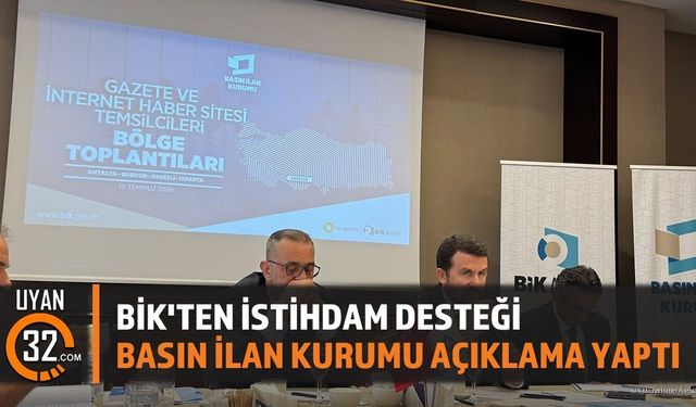 BİK'ten Gazete ve Haber Sitelerine İstihdam Desteği
