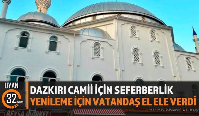 Dazkırı'da Cami İçin Seferberlik! Esnaf ve Vatandaş El Ele Verdi