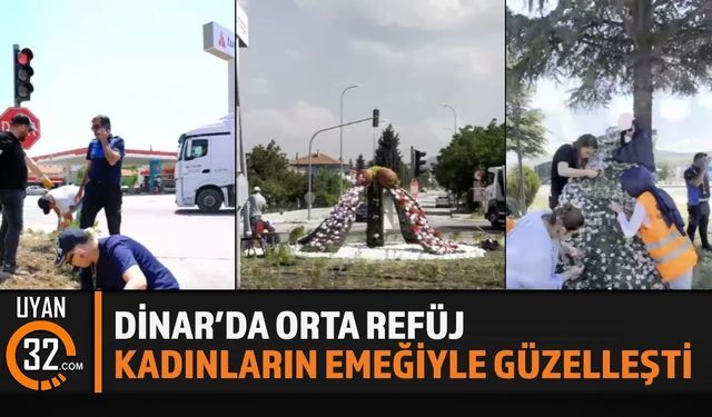 Dinar'da Orta Refüj Kadın Personellerin Emeğiyle Yenilendi