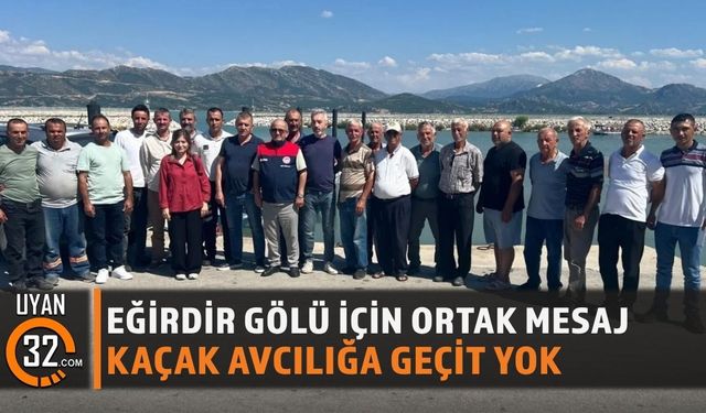 Eğirdir Gölü'nde Balıkçılara Yasal Avcılık Eğitimi