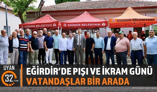 Eğirdir'de 29. Pişi ve İkram Günü Etkinliği Gerçekleşti
