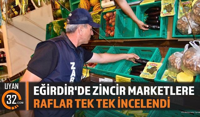 EĞİRDİR'DE ZİNCİR MARKETLERE