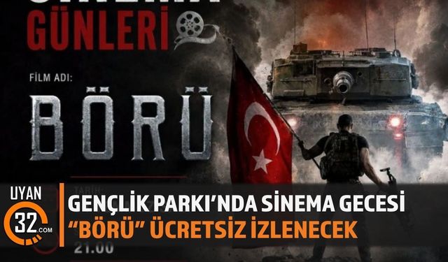 Burdur'da 15 Temmuz'a Özel Açık Hava Sineması