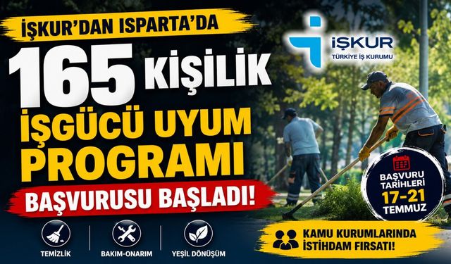 İş Arayanlara Müjde! İşkur, Isparta'da 165 Kişi Alacak