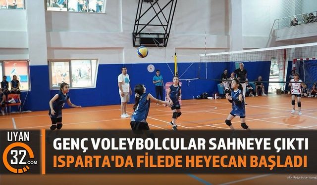 Isparta Midi Voleybol Müsabakaları Başladı: Gençler Filede Mücadele