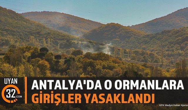 Kumluca'da Orman Yangınları Sonrası Girişler Yasaklandı