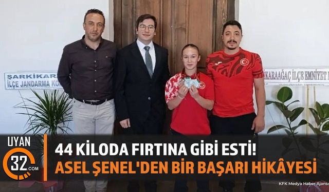 Şampiyon Halterci Asel Şenel Kaymakam Yasin Uzuner'i Ziyaret Etti