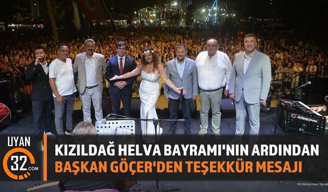 Şarkikaraağaç Belediye Başkanı Ali Göçer'den Kızıldağ Teşekkürü