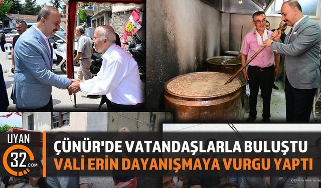 Vali Erin Çünür Mahallesi Aşure Programında Vatandaşlarla Buluştu