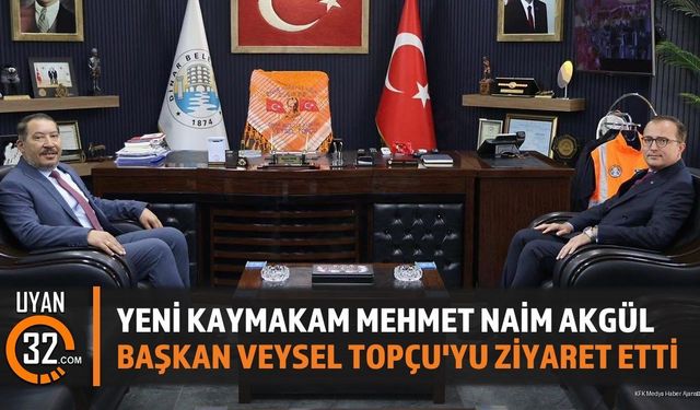 Yeni Kaymakamdan Başkan Topçu'ya Anlamlı Ziyaret