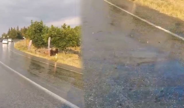 Yola Dökülen Mazot Peş Peşe Kazalara Neden Oldu