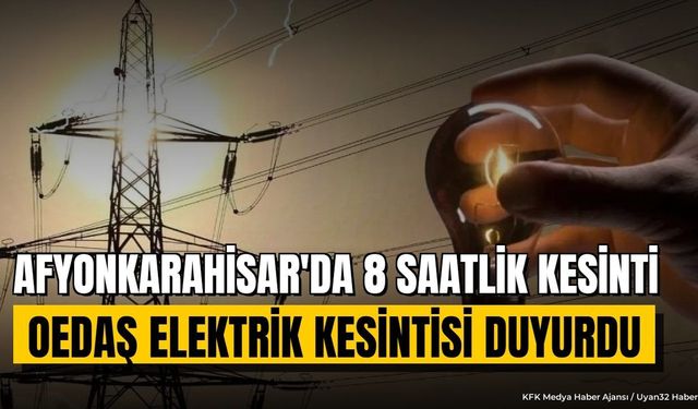 Afyonkarahisar Elektrik Kesintisi: 29 Ağustos Detayları