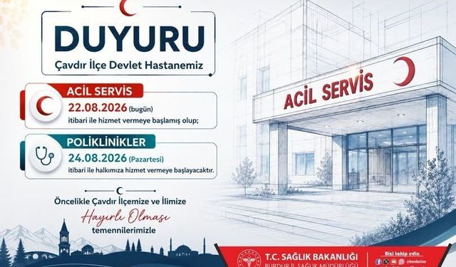 Çavdır İlçe Devlet Hastanesi Yeni Binasında Hizmete Başladı