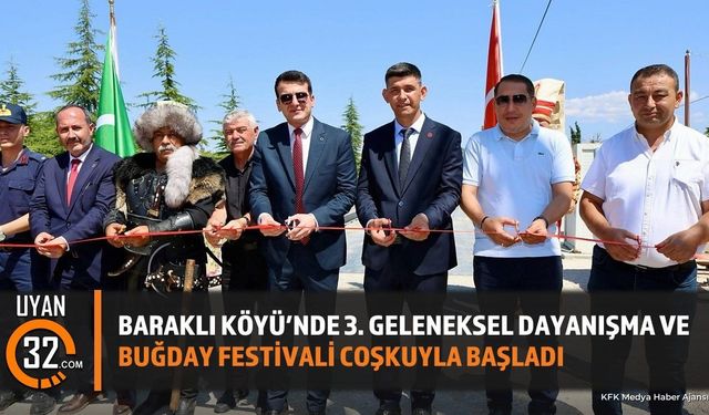 Dinar'da Geleneksel Buğday Festivali Coşkuyla Başladı