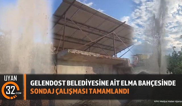 Elma Bahçesinde Sondaj Tamamlandı