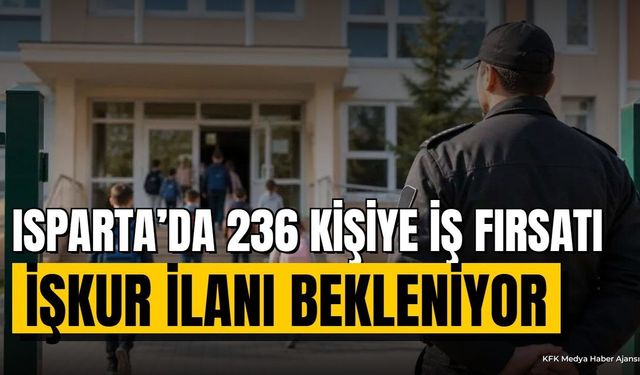Isparta'da 236 Kişiye İş Fırsatı! İŞKUR İlanı Bekleniyor