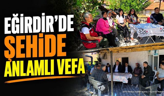 Isparta Eğirdir'de Şehit Bayram Şenol Şehadetinin 33. Yılında Anıldı