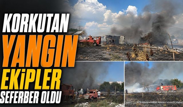 Isparta İslamköy'de Yangın: Alevler Kısa Sürede Büyüdü