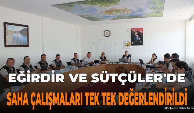 Isparta Orman Bölge Müdürlüğü Değerlendirme Toplantısı Yapıldı