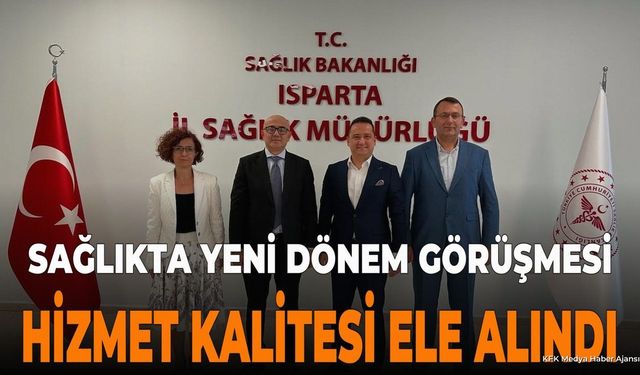 Isparta'da Ağız ve Diş Sağlığı Ekibinden Sağlık Müdürüne Ziyaret