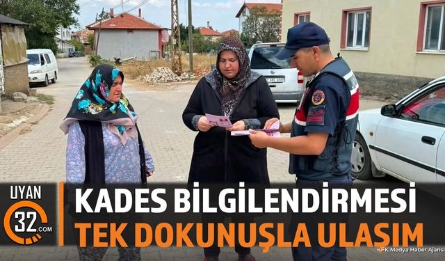 Isparta'da Jandarmadan KADES Bilgilendirmesi: Broşür Dağıtıldı