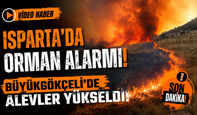 Isparta'da Orman Alarmı! Büyükgökçeli'de Alevler Yükseldi